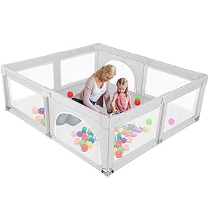 Baby Laufstall 200x180x68cm Baby Laufgitter Faltbar