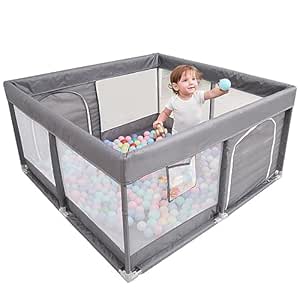 PandaEar Laufstall Baby Großer Kinderlaufstall