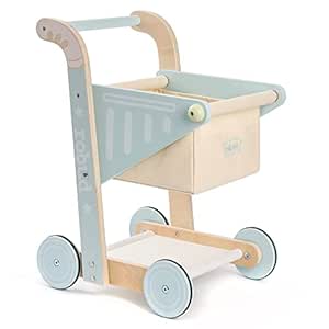 ROBUD Kinder Einkaufswagen aus Holz