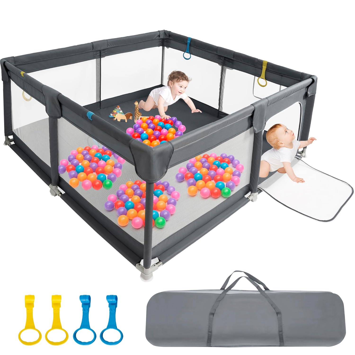 IBVIVIC Laufstall Baby 160x160cm