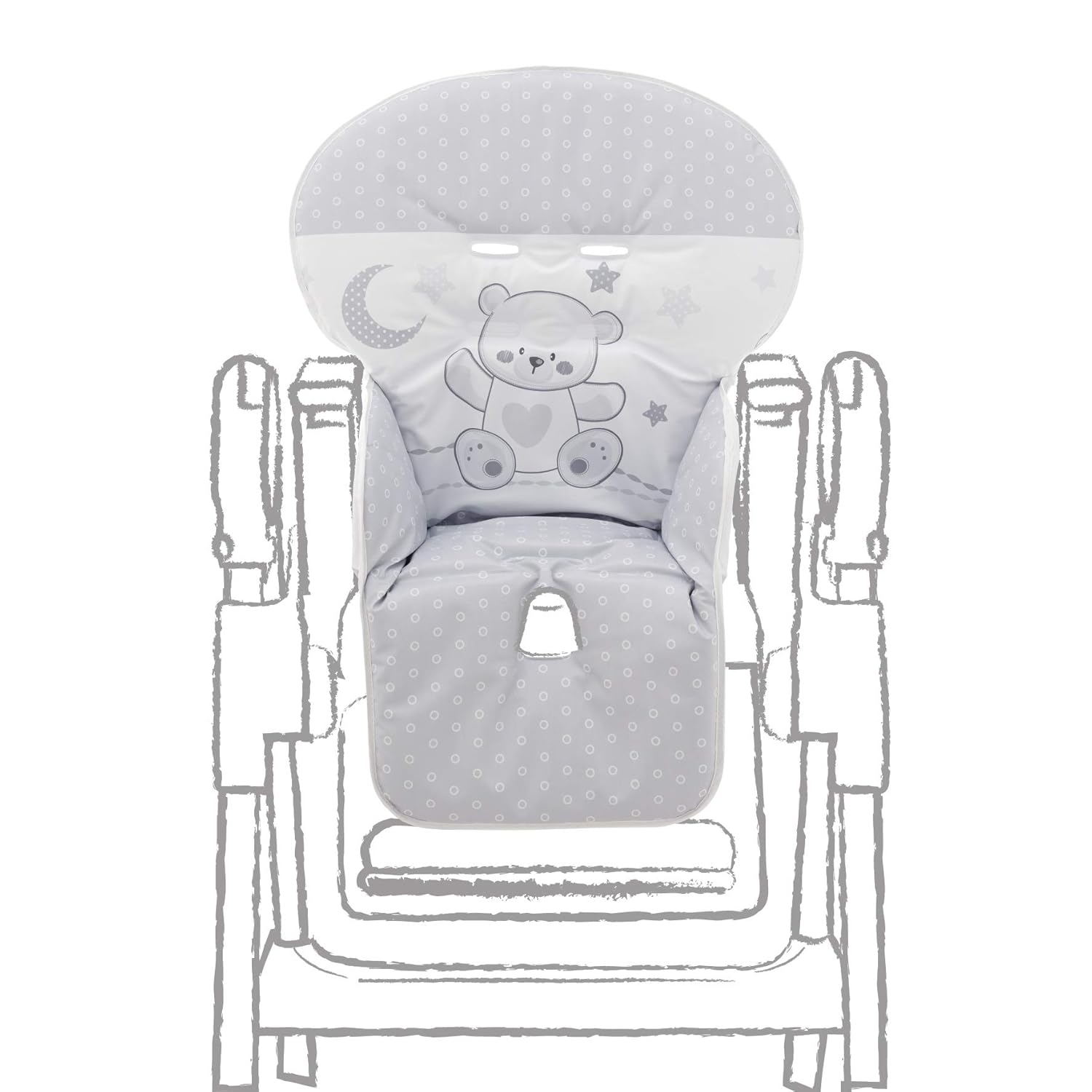 ITALBABY 050.6150-07 Stuhlbezug PVC Jolie Grey