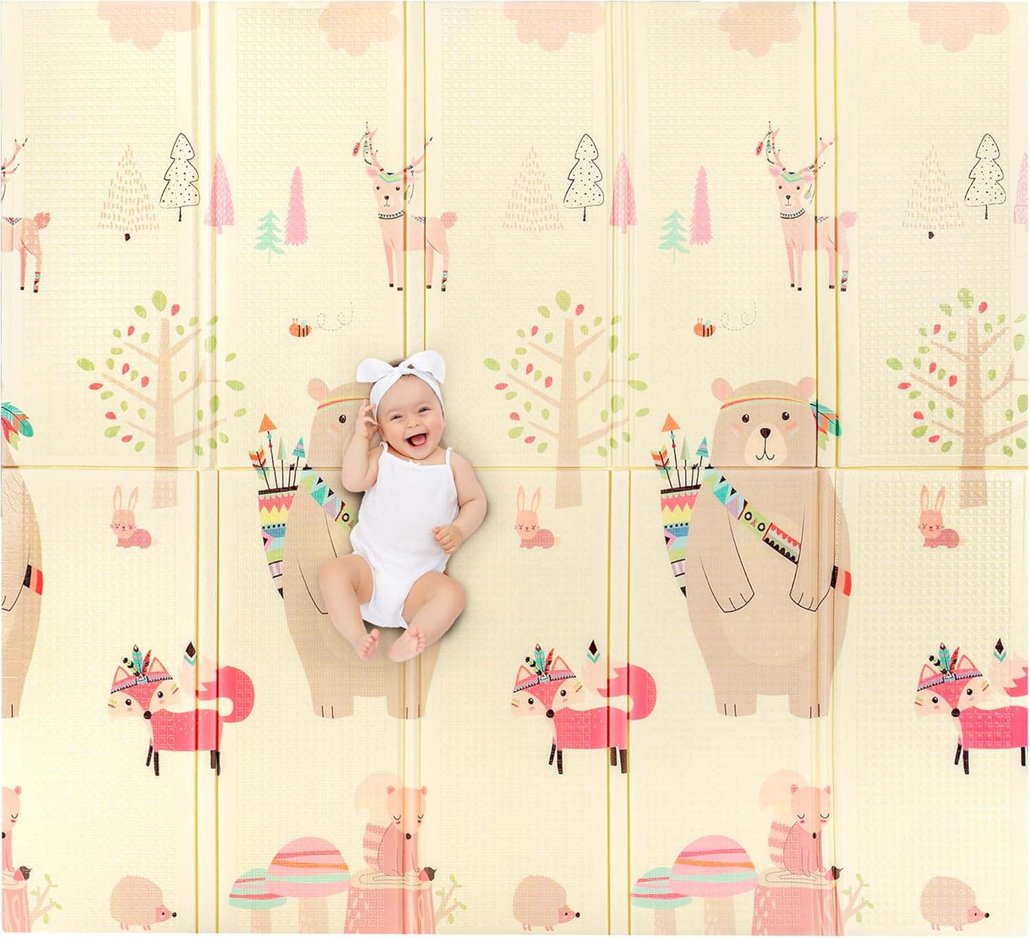 Sweety Fox Baby Spielmatte 180x200 1,5cm - Bear