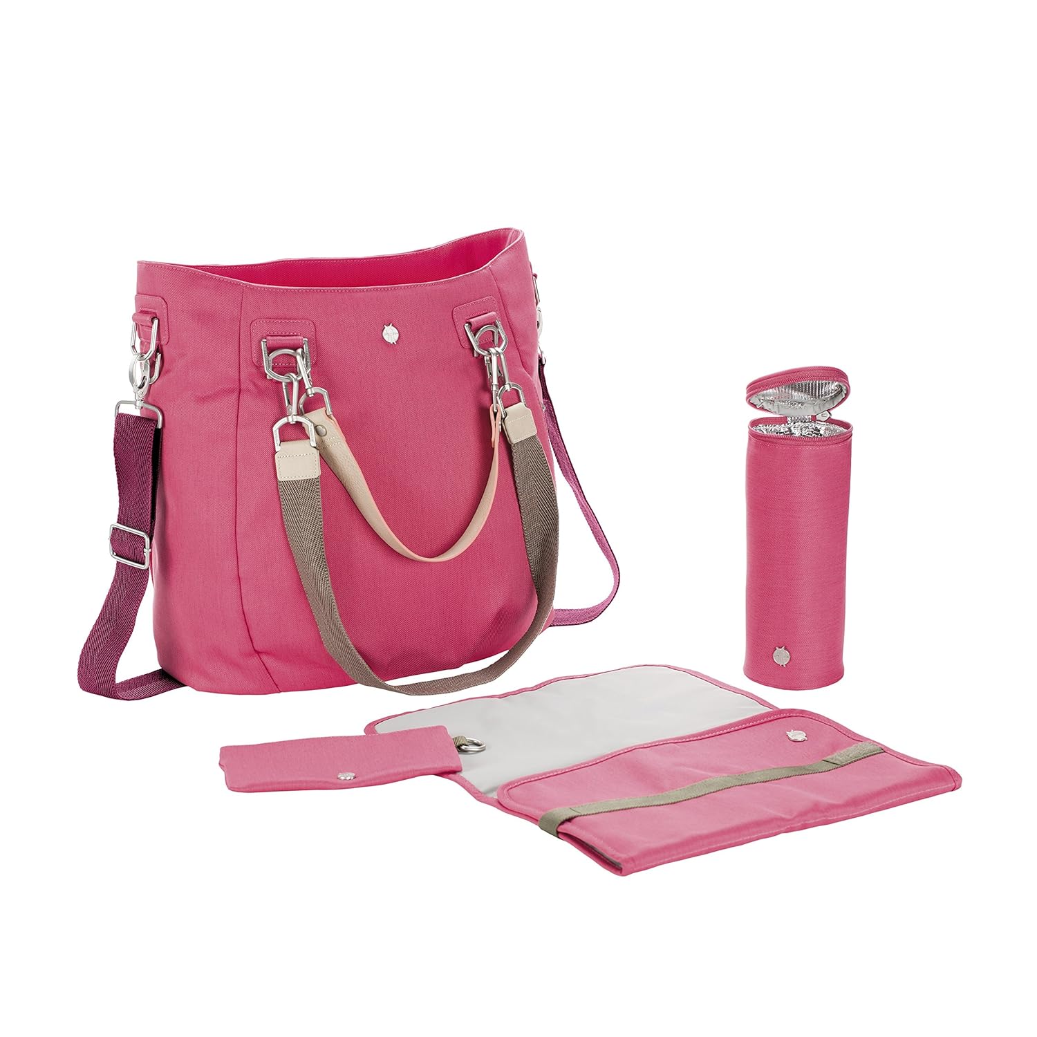 LÄSSIG Baby Wickeltasche - strawberry