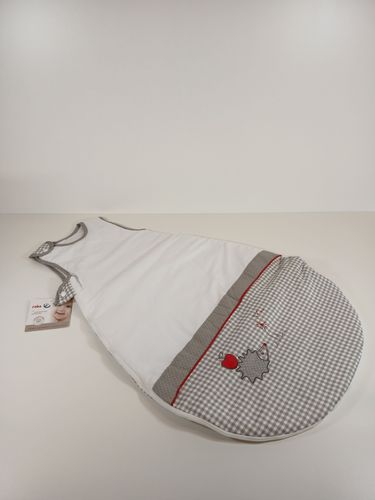 Roba Schlafsack 90 cm Adam & Eule - Babyschlafsack ganzjahres / ganzjährig - Aus atmungsaktiver Baumwolle - Mehrfarbig