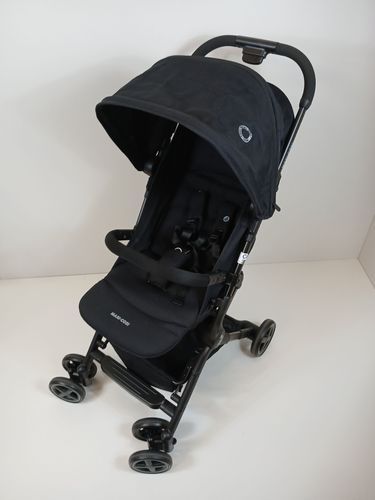 Maxi-Cosi Lara2 Baby Kinderwagen, 0–4 Jahre, 0–22 kg, federleichter, kompakter Buggy, 3 Liegepositionen, flache Liegeposition, klein zusammenklappbar, Schultergurt, Essential Black